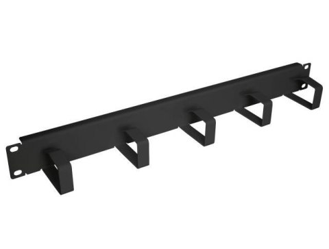 Organizer kabli do szaf Rack 19" EFB-Elektronik 699995TS.1, 1U, 5 uchwytów, metalowy, czarny