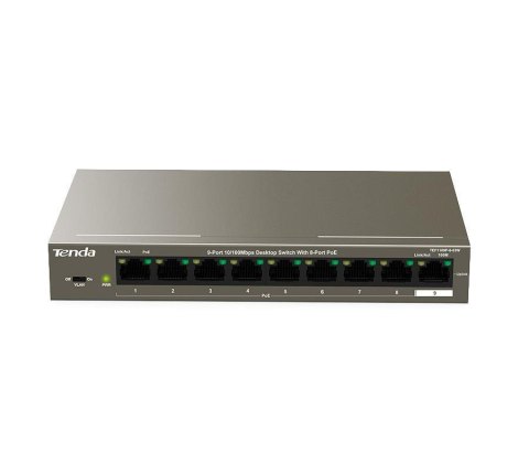 Switch niezarządzalny Tenda TEF1109P 8-port Ethernet Switch 10/100 Mb/s PoE 63W