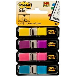 ZAKŁADKI POST-IT 12*43mm 4 KOLORY NEON (4*35)