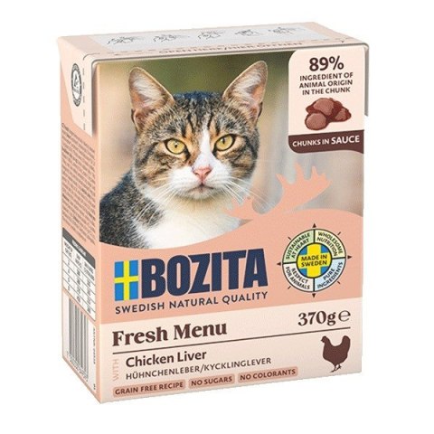 BOZITA Wątróbka drobiowa w sosie - dla kota - 370g