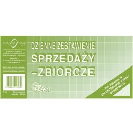 DZIENNE ZESTAWIENIE SPRZEDAŻY - ZBIORCZE 1/3 A4