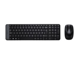 Zestaw bezprzewodowy klawiatura i mysz Logitech MK220 czarny