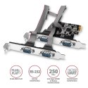 Kontroler PCIe Axagon PCEA-S4N 4x port szeregowy RS232 SP & LP