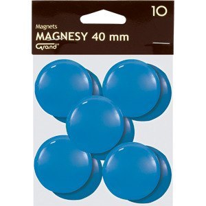 Magnesy do tablic Grand śr.40mm niebieskie (10)