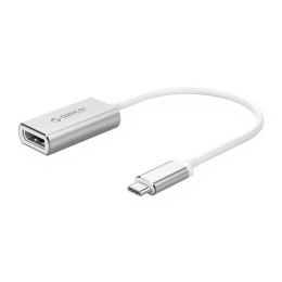 Kabel adapter Orico XC-103-SV-BP USB-C - DisplayPort, M/F, 4K@60Hz, alu, 0,15m