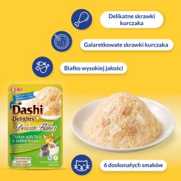 INABA CAT DASHI DELIGHTS FLAKES CHICKEN CHEESE 40g