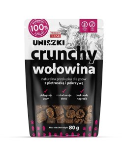 UNISZKI Crunchy wołowina - Pietruszka Pokrzywa 80g