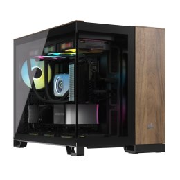 Obudowa CORSAIR Geh mATX 2500X (Tempered Glass) Black/Walnut Wood