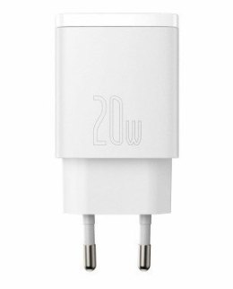 BASEUS ŁADOWARKA SIECIOWA USB, USB-C (BIAŁA)