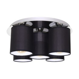 Lampa sufitowa MERIDA 5 CZARNY CHROM