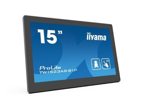 IIYAMA Monitor 15 cali TW1523AS-B1P 10P. DOT. IPS, ANDROID, USB, WIFI, MIC, 2x2W