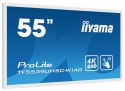 IIYAMA Monitor 55 cali TF5539UHSC-W1AG IPS,24/7,4K,IP54,500cd,7H,POJ.15p,LAN