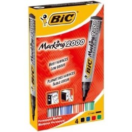 Markery permanentne BiC Marking 2000 4 kolory