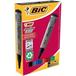 Markery permanentne BiC Marking 2300 4 kolory