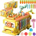 WOOPIE BABY Interaktywny Autobus Montessori Edukacyjny 6w1 Młoteczek Cymbałki +18 m