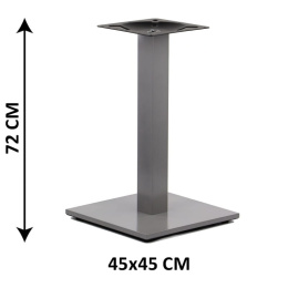 Podstawa stolika SH-2011-2/A, 45x45 cm, (stelaż stolika), kolor aluminium