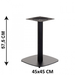 Podstawa stolika SH-3050-2/L/B, 45x45 cm, wysokość 57,5 cm (stelaż stolika), kolor czarny