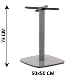 Podstawa stolika SH-3050-3/A, 50x50 cm, (stelaż stolika), kolor aluminium