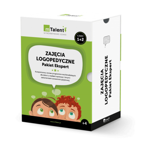 mTalent Zajęcia logopedyczne – Pakiet Ekspert (cz. 1 i cz. 2)