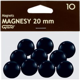 Magnesy do tablic Grand śr.20mm czarne (10)