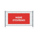 Baner ogrodzeniowy - motyw jestesmy otwarci