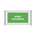 Baner ogrodzeniowy - motyw jestesmy otwarci