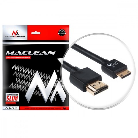 Maclean Przewód HDMI-miniHDMI 3m Slim MCTV-713