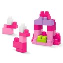 Mega Bloks Klocki 60 elementów torba różowa