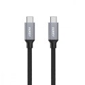 AUKEY CB-CD5 nylonowy kabel USB C - USB C | 1m | 5 Gbps | 5A | 60W PD | 20V