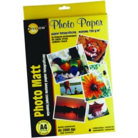 PAPIER FOTO YELLOW ONE A4 140g MAT (50)