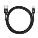 TB Kabel USB-USB C 1.5m czarny sznurek