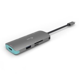 I-tec USB-C Metal Nano Stacja Dokująca 1x HDMI 4K Ultra HD 3840 x 2016 @ 30Hz 1x czytnik SD 1x czytnik micro SD 3x USB 3.0 1x USB-C P