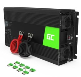 Green Cell Przetwornica 24V/230V 1500W/3000W Mod sinus