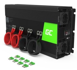 Green Cell Przetwornica 24V/230V 3000W/6000W Czysty sinus