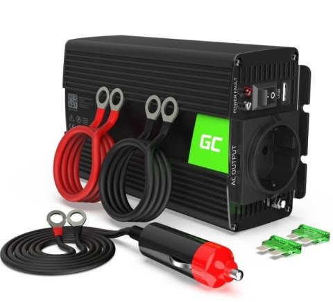 Green Cell Przetwornica 24V/230V 300W/600W Mod sinus