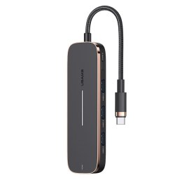 Adapter HUB Usams SJ578 2xUSB 3.0+USB-C+microSD+ SD + HDMI -czarny