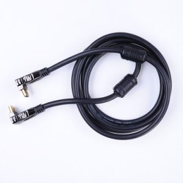 Kabel Impuls-PC 5001BR-R 1,8m HDMI kąt 90st. - HDMI kąt 90st. gold/fer/Nyl/blist Miedź(99,9%)