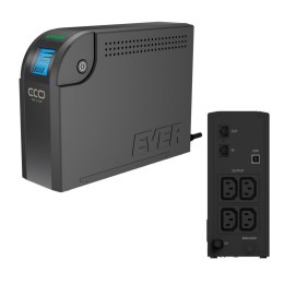 Zasilacz awaryjny UPS Ever ECO LCD 500VA 4xIEC USB LCD Bl