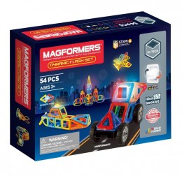 Magformers Klocki magnetyczne Dynamic flash 54 elementy