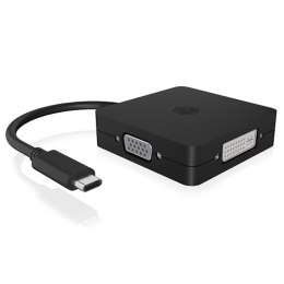 IcyBox Adapter video IB-DK1104-C 4w1 USB TYPE-C