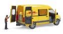 BRUDER Bus MB Sprinter DHL z figurką i akcesoriami