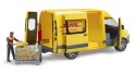 BRUDER Bus MB Sprinter DHL z figurką i akcesoriami