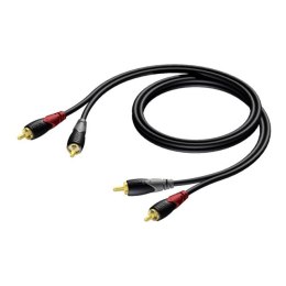 PROCAB Kabel 2x RCA/Cinch Męski -2x RCA/Cinch Męski 1m - CLA800/1