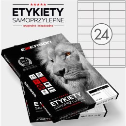 Etykiety Emerson A4 70x35mm białe (100)