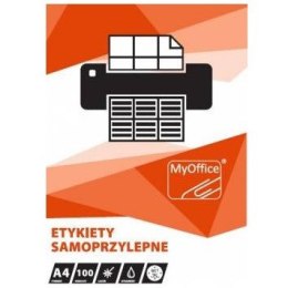 Etykiety MyOffice A4 70x42.3mm białe (100)