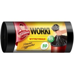 WORKI NA ŚMIECI 35L HDPE CZARNE (50)