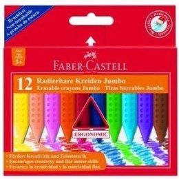 KREDKI ŚWIECOWE FABER-CASTELL GRIP JUMBO 12 KOLORÓW