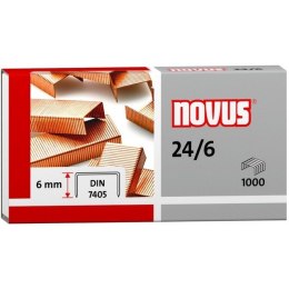 ZSZYWKI NOVUS 24/6 MIEDZIOWANE (1000)