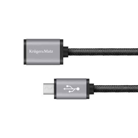 Kabel USB - micro USB gniazdo-wtyk 1.0m Kruger&Matz