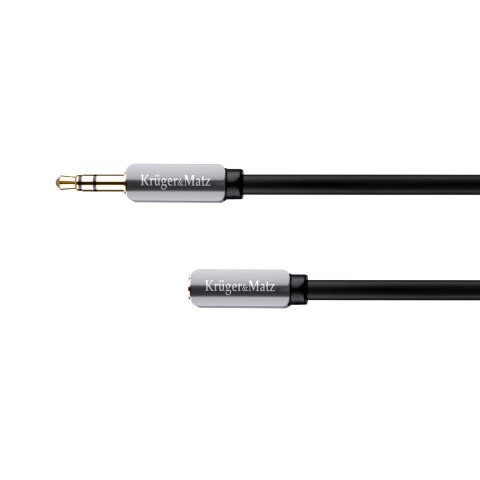 Kabel wtyk - gniazdo proste jack 3.5 stereo 1.0m Kruger&Matz